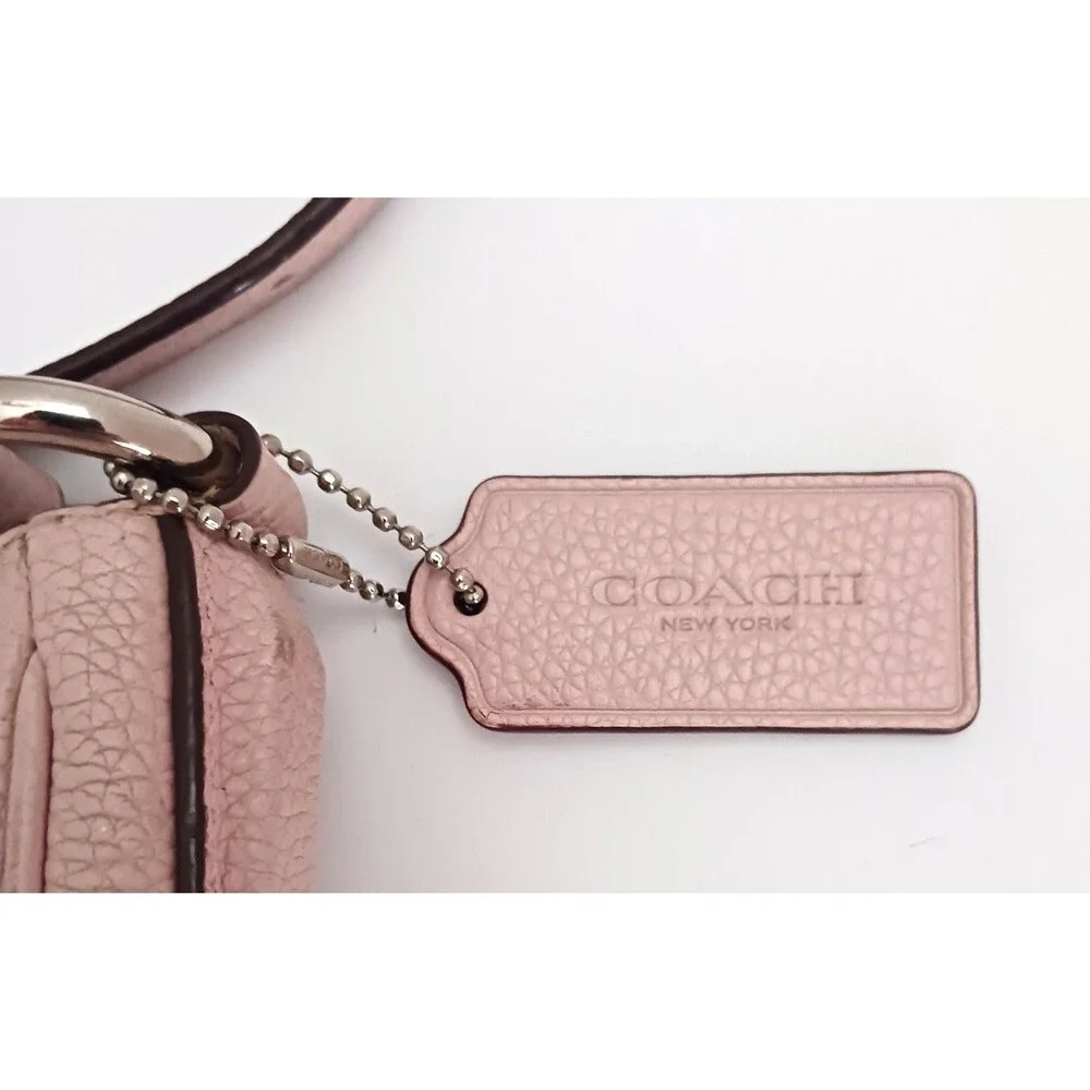 Coach Chaise Crossbody Lt Pink Pebbled Leather 35543 Tassel Trim